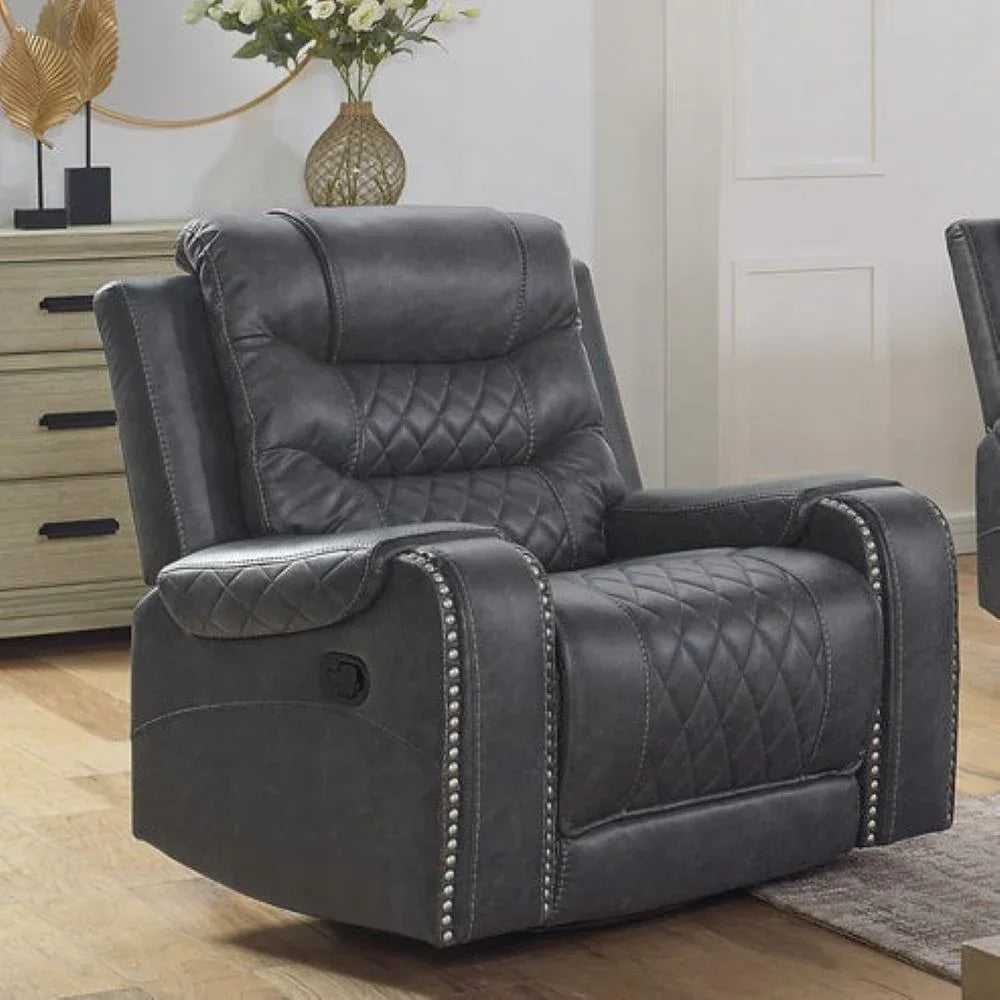 Mikkel Manual Leatherette Recliner - Torque India